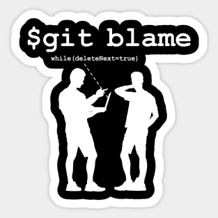 Git Blame Sticker